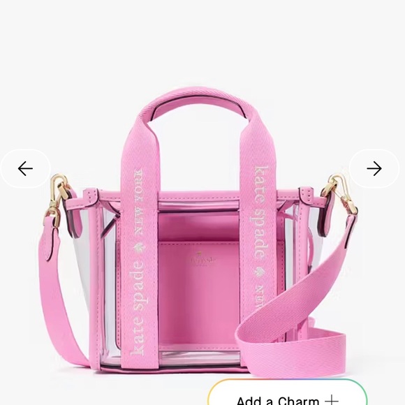 kate spade Handbags - Kate Spade Pink Transparent Tote Bag - New